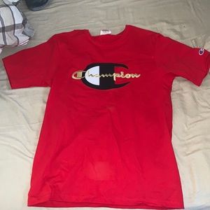Mens red champion t shirt size medium NWOT